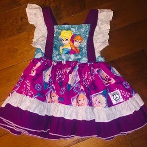 Anna & Elsa Frozen tunic dress. By Simply Sew